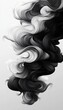 © Andrei - Abstract Background, Dynamic Fluid Waves in Black and White Monochrome, Elegant Flowing Design