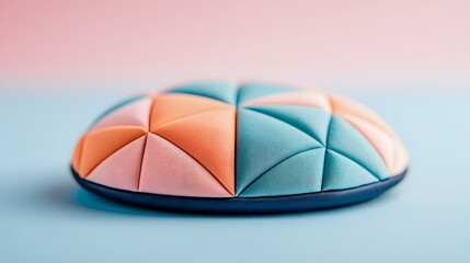 Poster - Soft Pastel Mesh Texture with Subtle Geometry