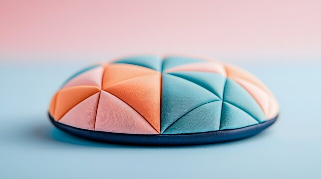 Soft Pastel Mesh Texture with Subtle Geometry