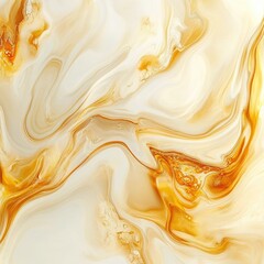Fototapete - Abstract gold and white marble texture on white background