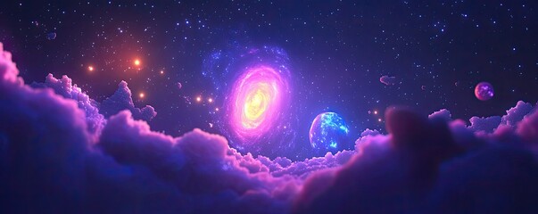 Wall Mural - cosmic cloudscape