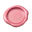 © Moiz - Pink blank wax seal isolated on transparent background