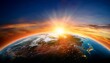 © Mason - sun rising on earth