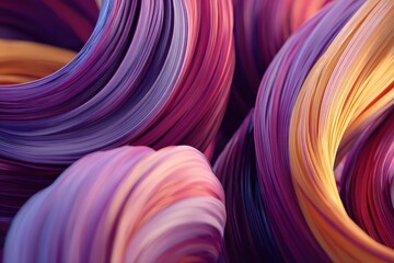 Poster - Swirling vibrant abstract lines create a sense of movement and energy. Fluid colorful wave pattern texture background for design projects and artistic concept.
