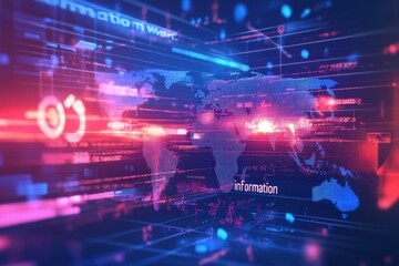Poster - a cyber attack launches an 