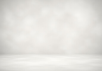 Poster - Blurred studio background, light gray and white abstract design perfect for product display and minimal presentations