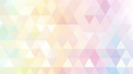 Poster - Subtle geometric pattern with soft pastel hues perfect for modern design