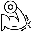 © Elzicon - Arm Curl Strength Icon