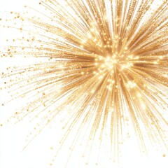 Poster - Sparkling Gold Burst Creative Explosion with Bright Glowing Particles and Radiant Light Effects in Abstract Design for Celebratory Events