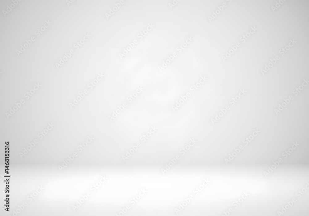 Clean White Studio Room Background, Empty Stage Design for Product ...