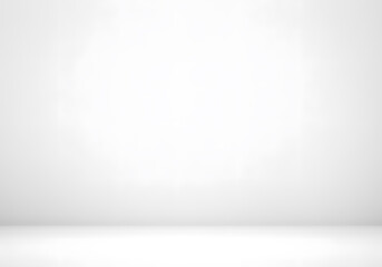 Poster - Clean white studio room background perfect for product displays and minimalist designs