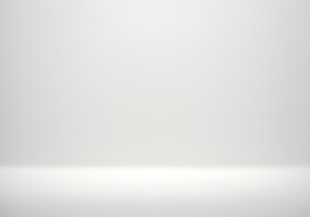 Poster - Empty studio background seamless white wall and floor clean minimal design perfect for product display and presentations