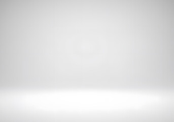 Poster - Empty white and gray studio background with soft light effect, ideal for product display, presentations, and creative design projects