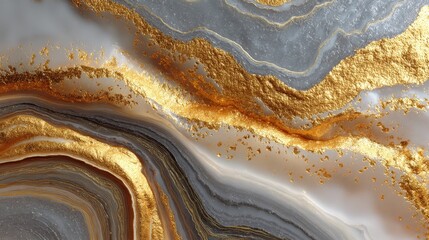 Poster - Abstract layered design with earthy tones and intricate textures.