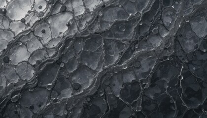 Fototapete - Abstract grayscale artwork featuring sharp, intricate patterns resembling cracked surfaces or natural textures.  High-resolution image ideal for backgrounds or design elements.