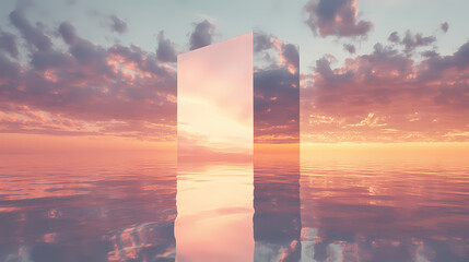 Wall Mural - parallel mirrored dimensions