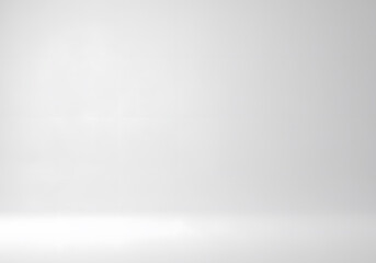 Poster - Minimalist white studio background with subtle gradient floor, ideal for product display and presentations