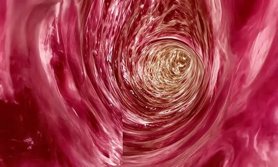 swirling abstract pink and red pattern