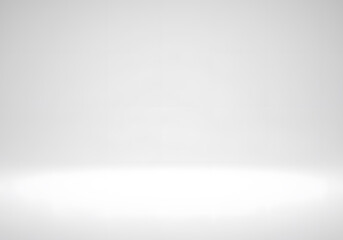 Poster - Smooth light grey gradient background creating studio floor effect for product display and clean presentations