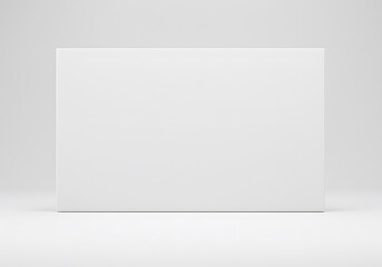 Poster - White Blank Display Stand for Product Mockups and Presentations, Clean Minimalist Background