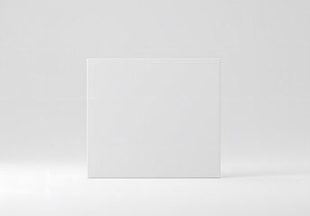 Poster - White Box Product Display Stand on Clean Studio Background for Mockups and E-commerce Visuals 3D Render