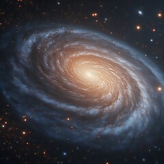 Wall Mural - spiral galaxy in deep space (2)