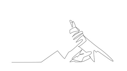 Poster - Self drawing animation of single continuous line drawing two arms compressing another person's arm wound with cloth. Medical care. Combating disease. Self-Injury Awareness Day. Full length animated