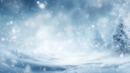 Poster - Beautifu winter snow background