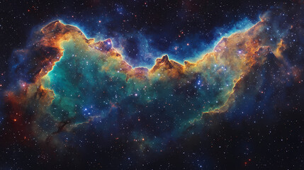 Wall Mural - cosmic glowing nebula
