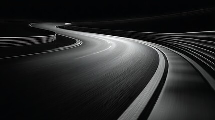Leinwandbilder - Curving lines create a sense of speed and motion