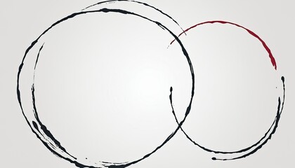Set of simple vector doodle sketch black line circle frame
1