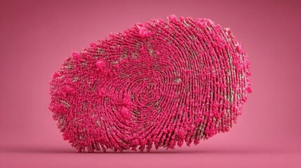 Poster - Unique digital id card concept featuring a fingerprint design representing verification and security technology