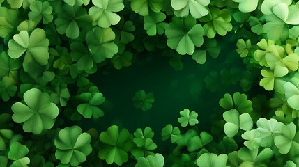 Poster - Lucky clover banner background