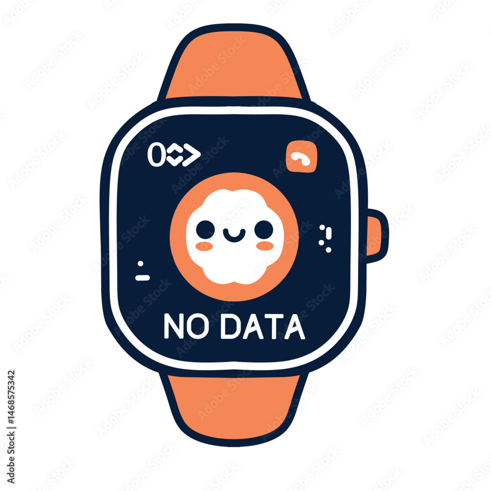 Not Matching Data Icon Visual representation of a no data error with devices and warning icons ...
