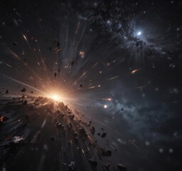 Wall Mural - Dazzling star clusters illuminate the vast, dark expanse ,  constellation,  sparkle,  glitter
