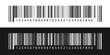 © StockSpectrum - Barcode and QR code labels for scanning, retail store product ID labeling stickers. Pricing tags, serial number badges, inventory barcodes, package tracking codes vector in eps 10.