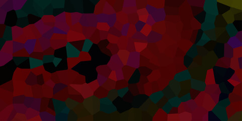 Poster - beautiful red crystallized black background. abstract light colorful stone tile pattern. modern wall