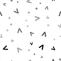 Poster - Seamless vector pattern with greater symbols, creating a creative monochrome background with rotated elements. Illustration on transparent background