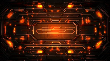 Aufkleber - Futuristic Circuitry Design