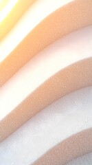 Poster - Abstract Beige and White Wave Pattern Background