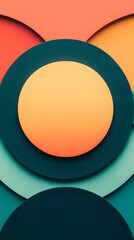 Poster - Abstract Colorful Circles Background Pattern Design
