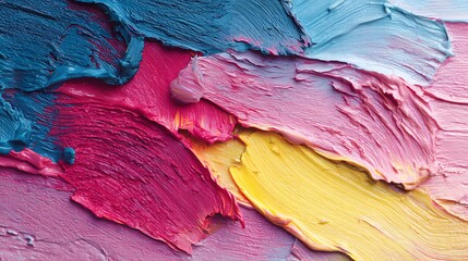 Poster - Oil paint textures as color abstract background wallpaper