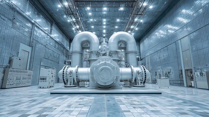 Poster - Power unit at a nuclear power plant