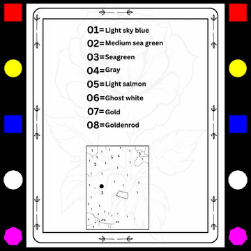 Color by Number Coloring Book for Adults