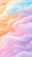 Poster - Abstract Pastel Prism Lines Bending into Light Curve