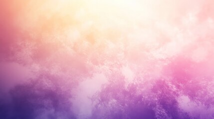 Poster - Pastel dreamy sky, Gradient of colors with subtle cloud textures