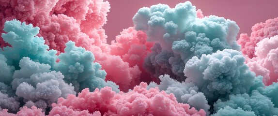 Wall Mural - powerful soft pink and dusty aqua color abstract background