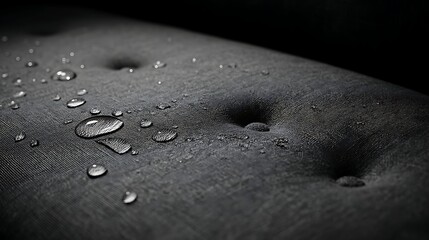 Poster - Water droplets on sofa with waterproof fabric