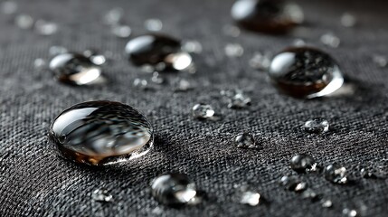 Aufkleber - Water droplets on sofa with waterproof fabric