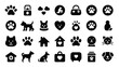 © Miraz10 - Pet Service Animal Icon Set Vector Glyph Pictogram Designs